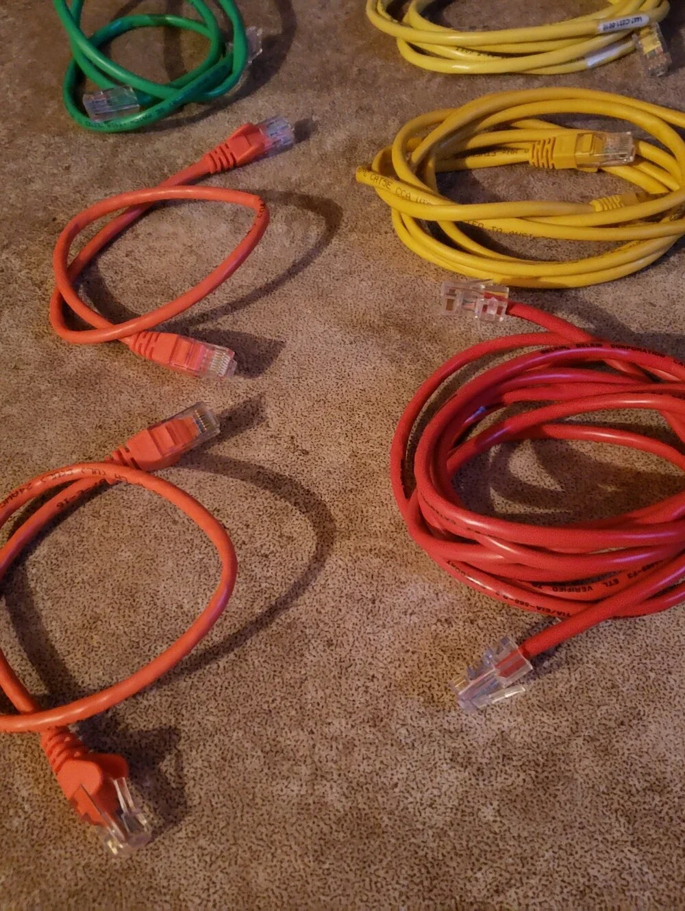 Cat6A Ethernet Patch Cable - 7 Pack